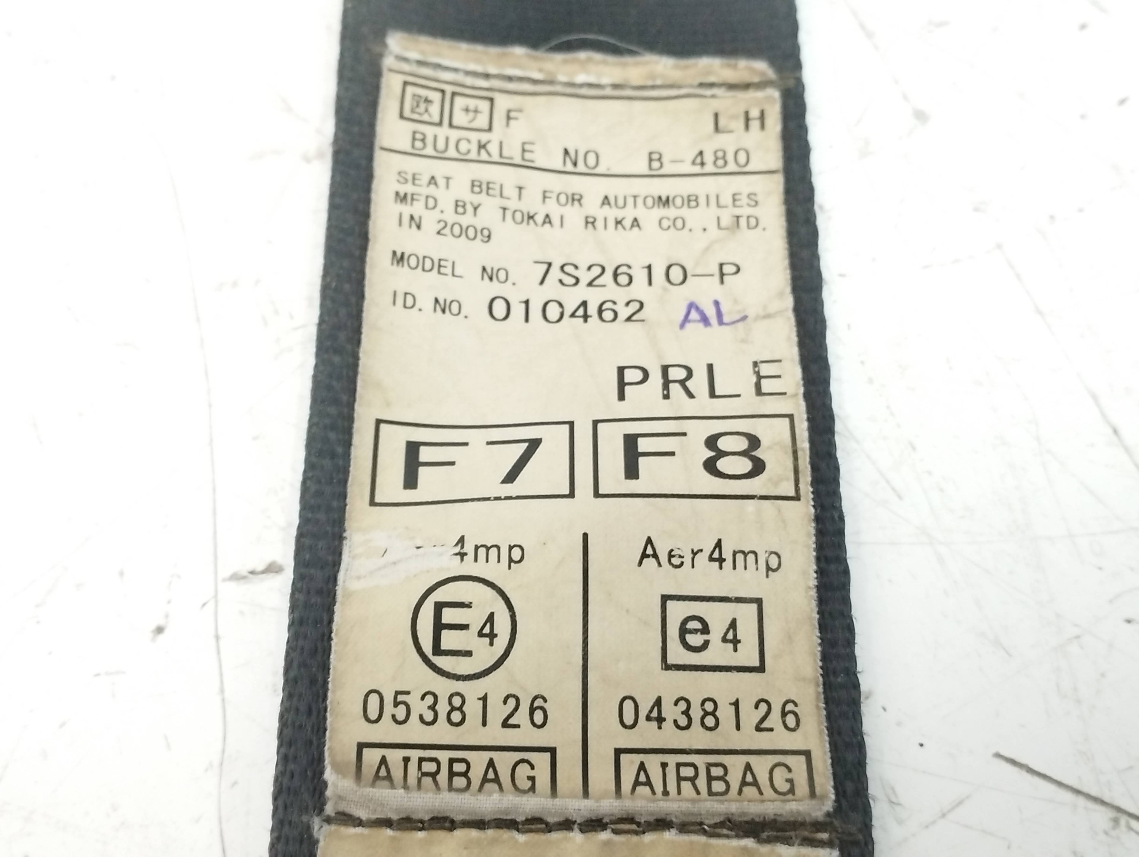 CINTURON SEGURIDAD DELANTERO IZQUIERDO