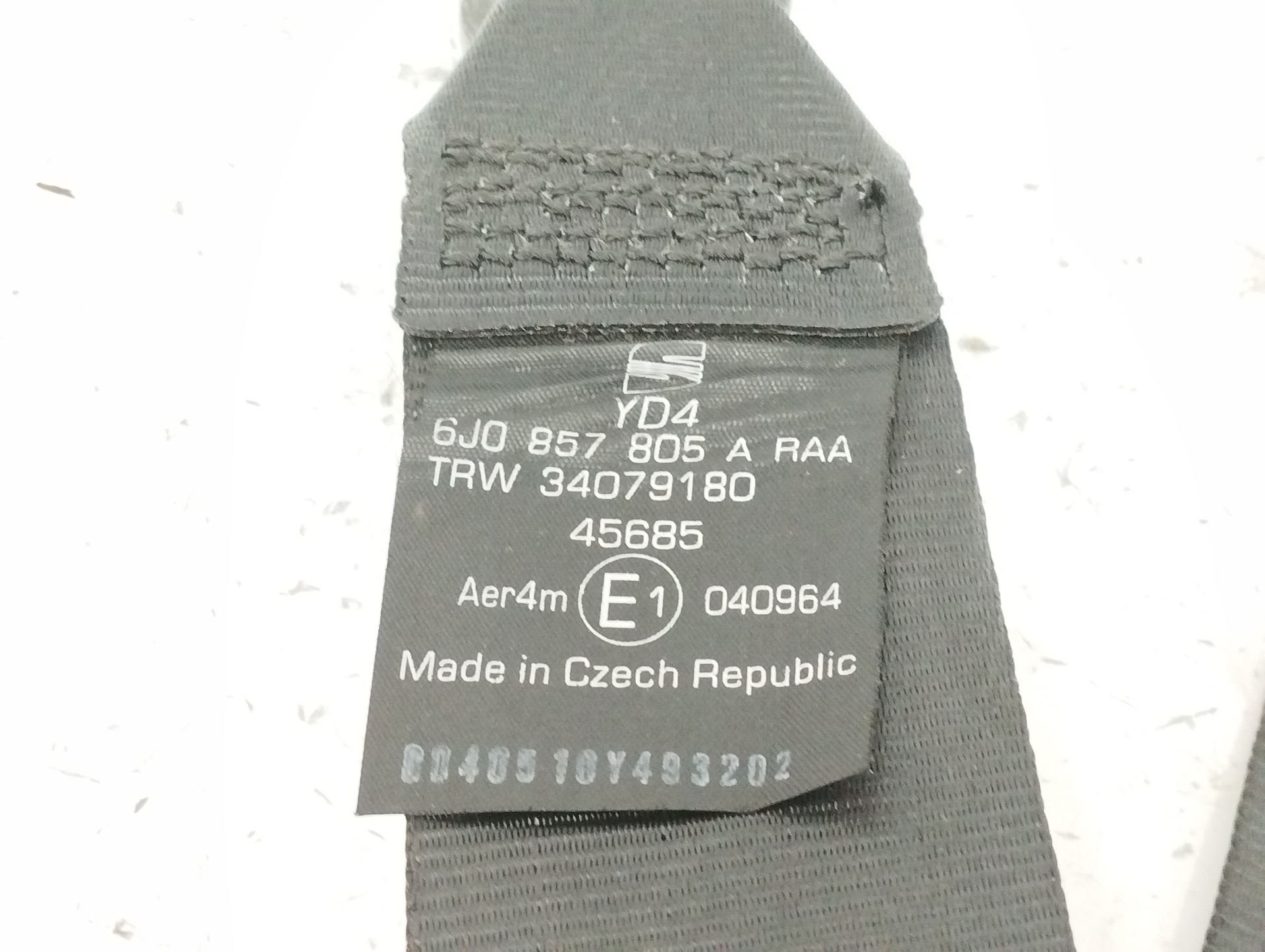 CINTURON SEGURIDAD TRASERO DERECHO