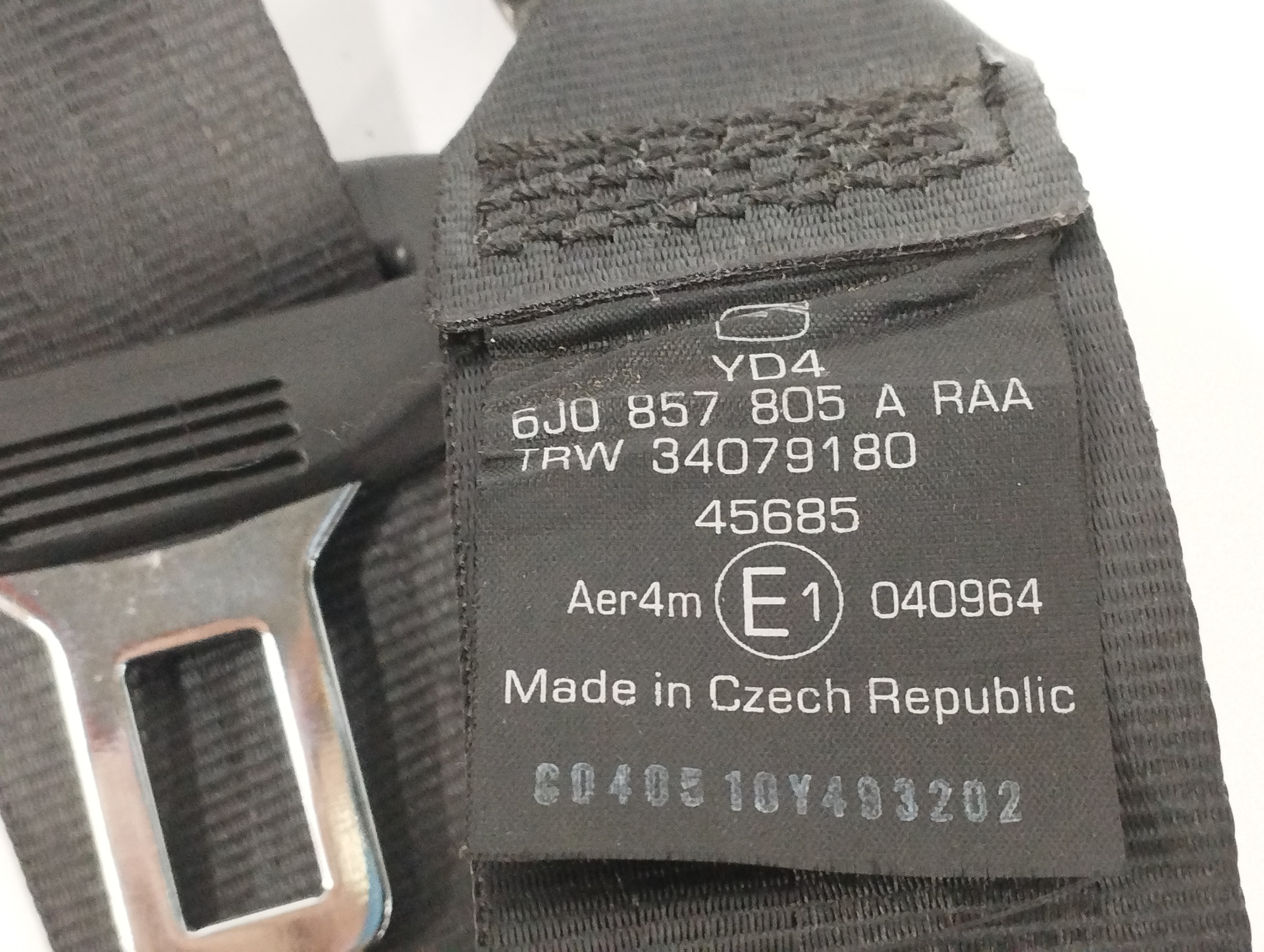 CINTURON SEGURIDAD TRASERO IZQUIERDO
