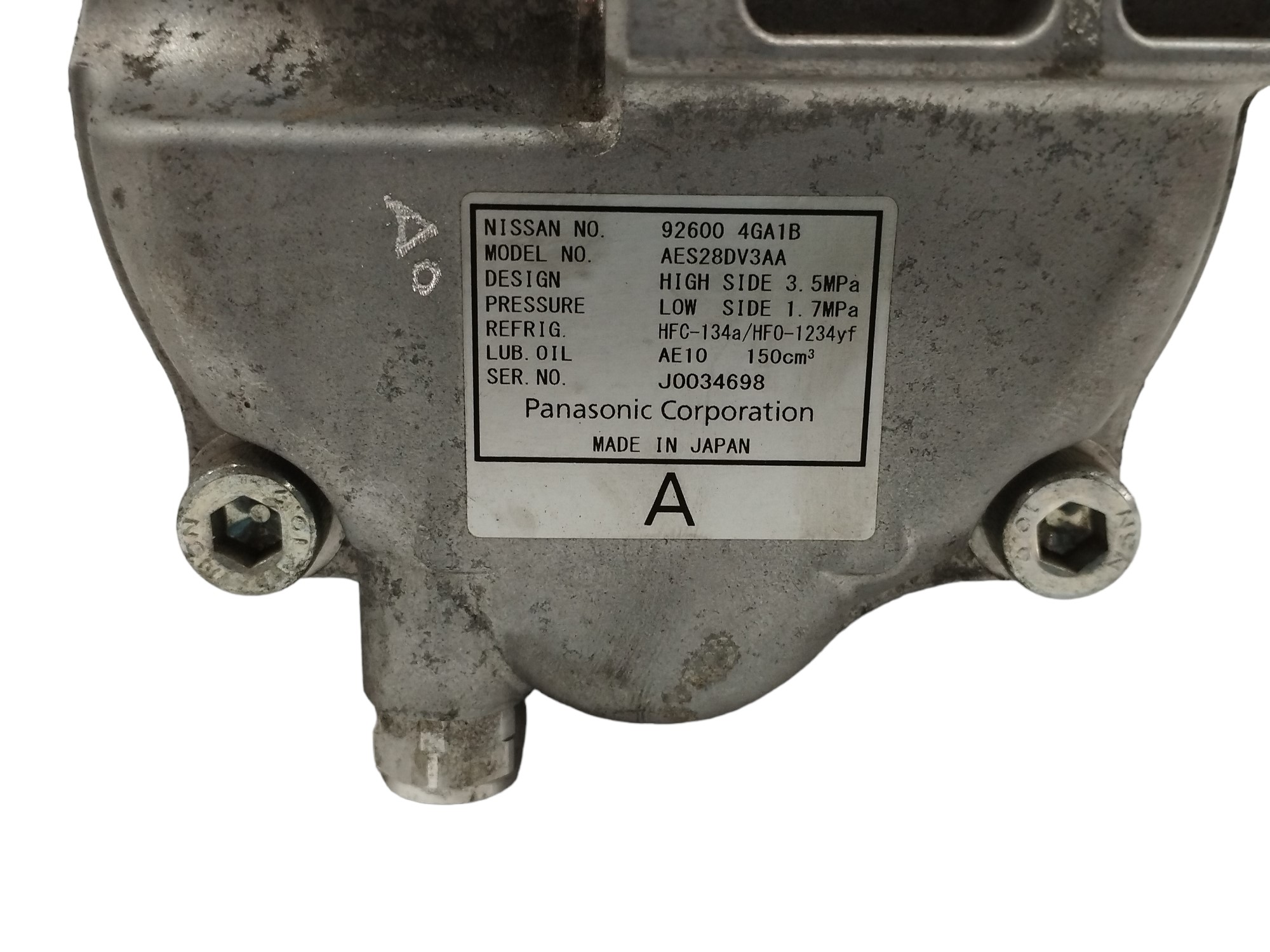 COMPRESOR AIRE ACONDICIONADO