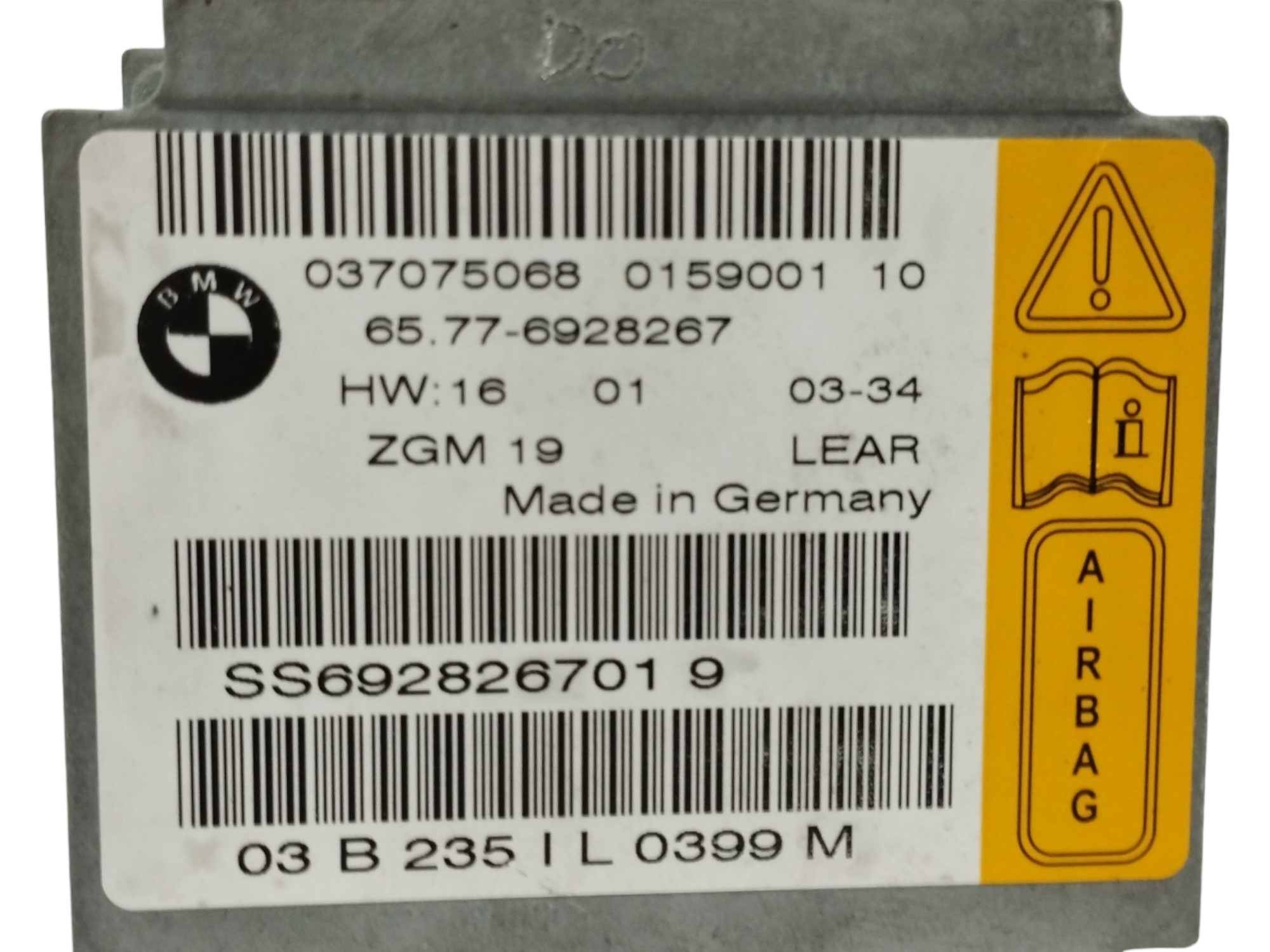 CENTRALITA AIRBAG