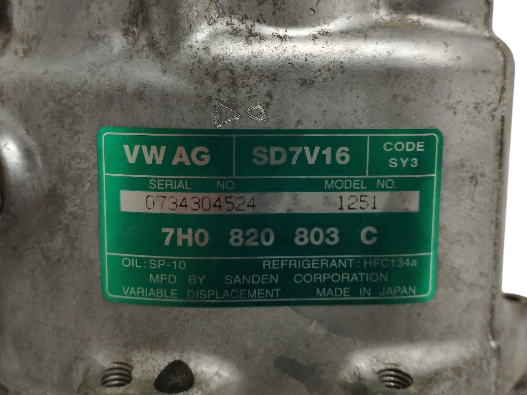 COMPRESOR AIRE ACONDICIONADO