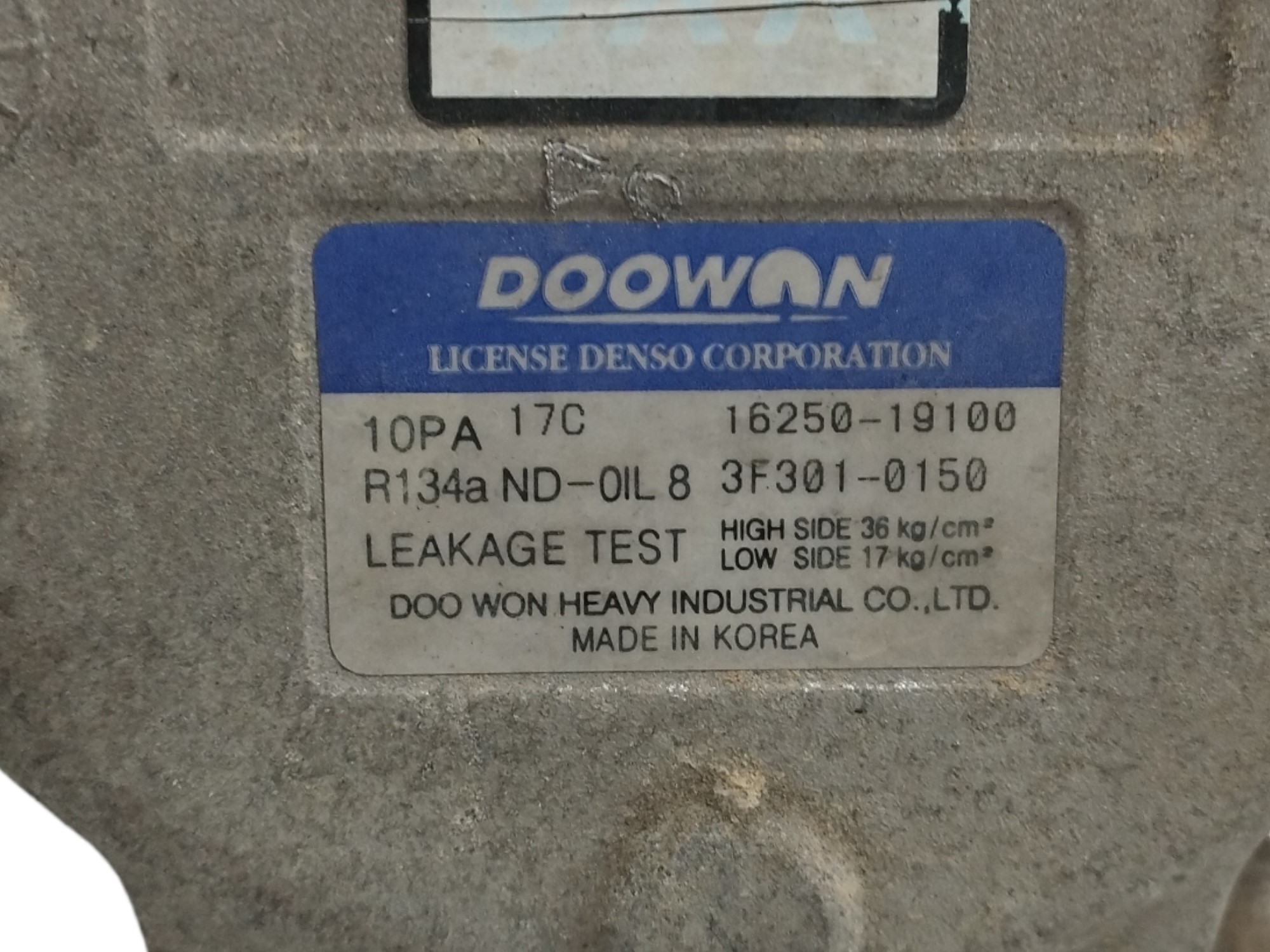 COMPRESOR AIRE ACONDICIONADO