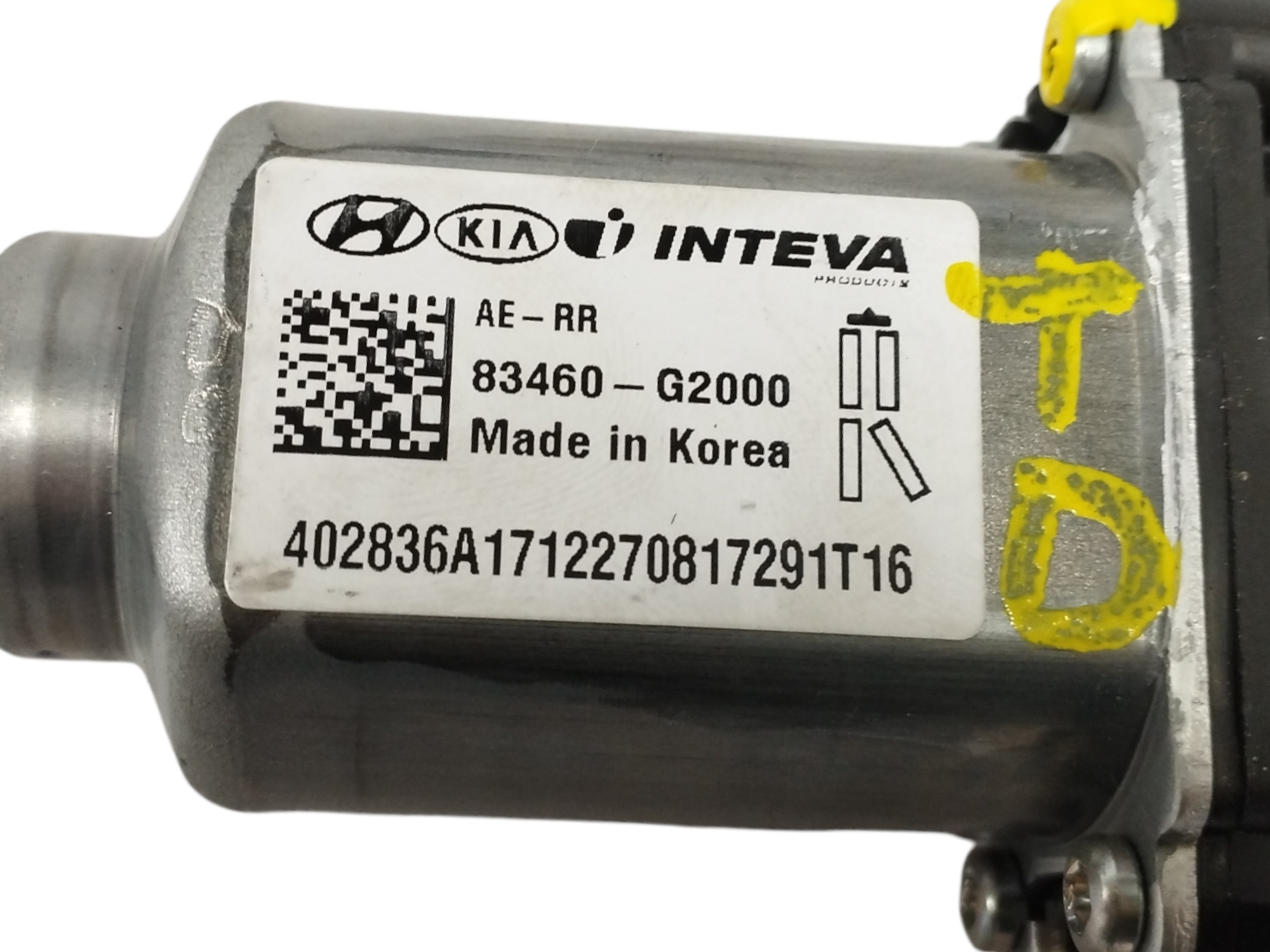 MOTOR ELEVALUNAS TRASERO DERECHO