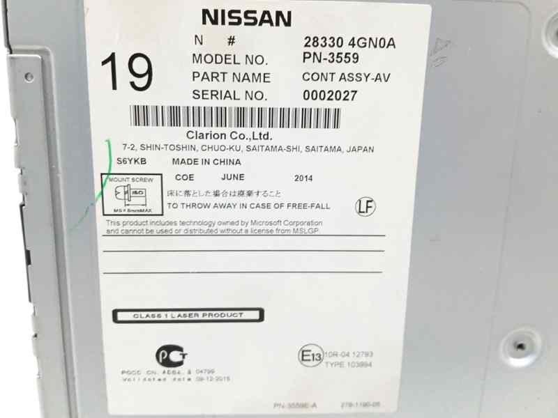 SISTEMA AUDIO / RADIO CD