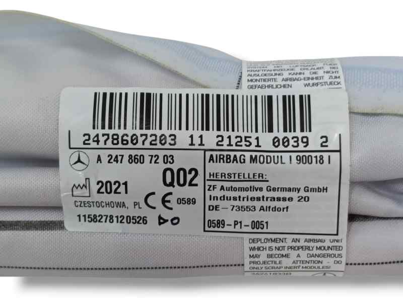 AIRBAG CORTINA DELANTERO DERECHO 