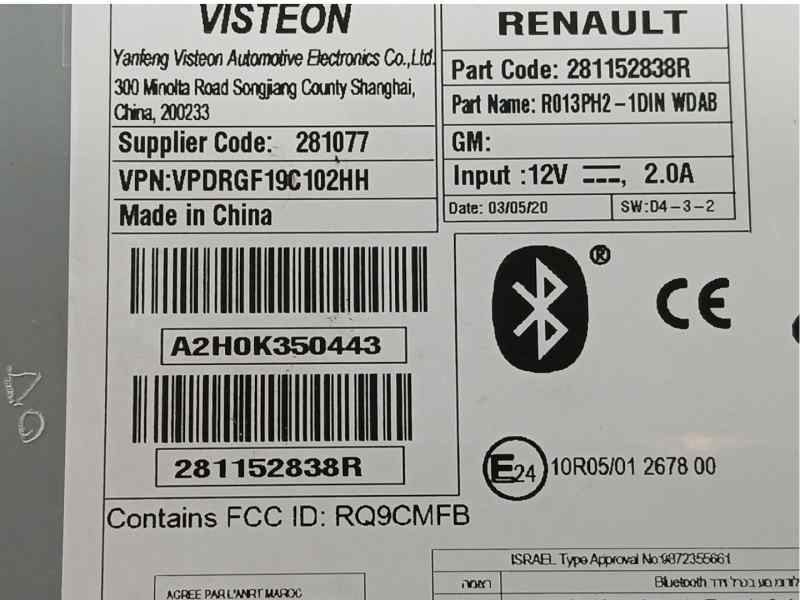SISTEMA AUDIO / RADIO CD