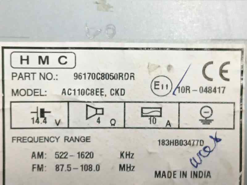 SISTEMA AUDIO / RADIO CD