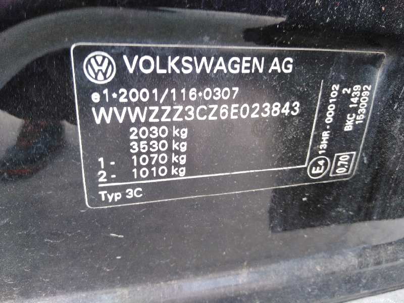 VOLKSWAGEN PASSAT BERLINA (3C2) 2005