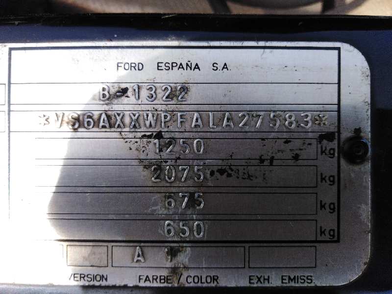 FORD FIESTA BERL./COURIER 1989