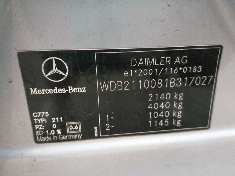MERCEDES CLASE E (W211) BERLINA 2002